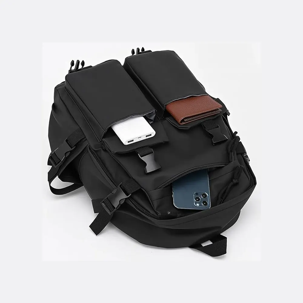 Fashionable Laptop and Travelling Black Backpack by Small Zebra
