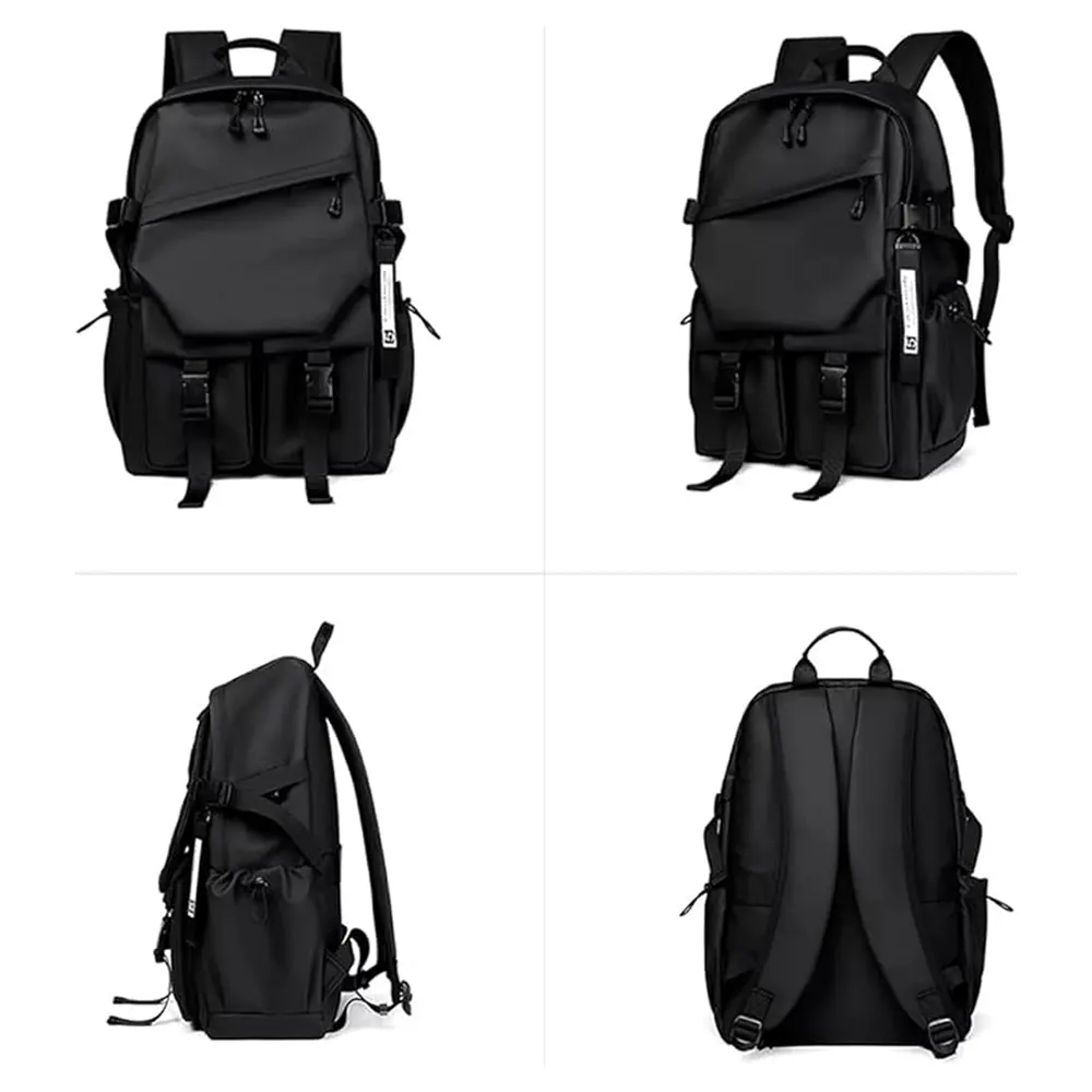 Fashionable Laptop and Travelling Black Backpack by Small Zebra