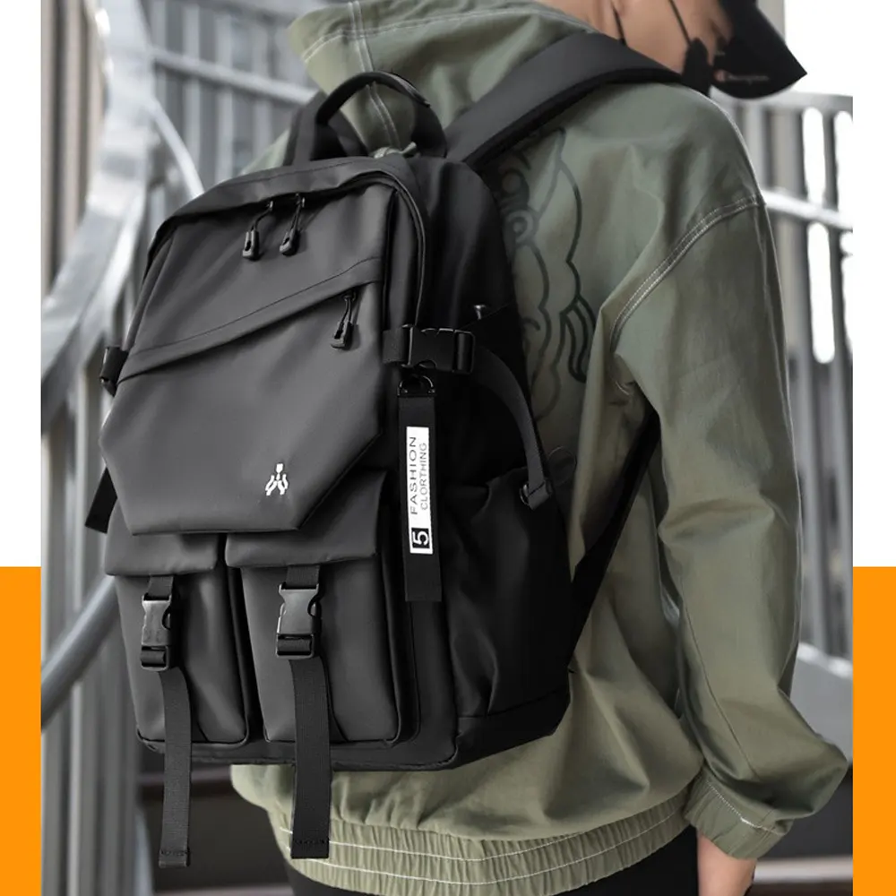 Fashionable Laptop and Travelling Black Backpack by Small Zebra